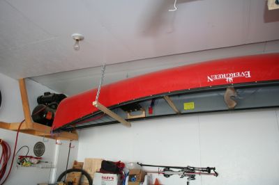 View topic - Canoe Storage in a small garage  Canadian Canoe Routes